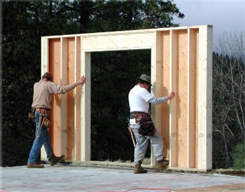A manufactured home can be built in a factory in three days. Once delivered to the site a weather tight shell can be completed in 2 weeks without any wasted materials.